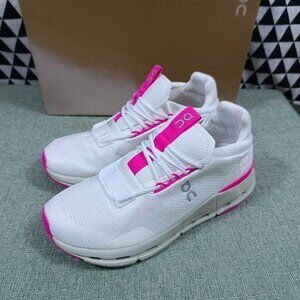 🎁🎉On Cloudnova "Barbie" Women Pink Shoes White